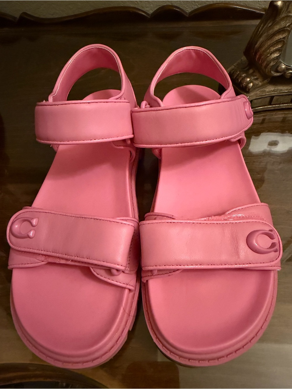 COACH Pink Sport Sandals
